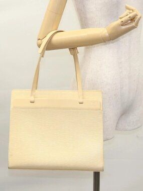 LOUIS VUITTON Epi Croisette PM Tote Bag Vanilla